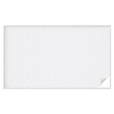 Mleczna naklejka na okno Fale harmonia