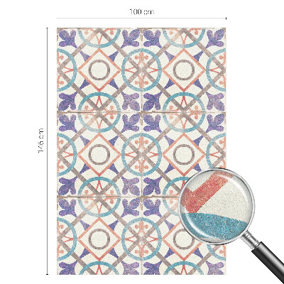 Folia dekoracyjna na okna Kolorowe mozaiki