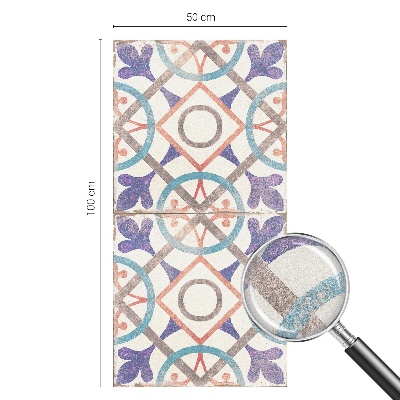 Folia dekoracyjna na okna Kolorowe mozaiki