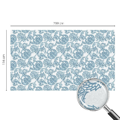 Naklejka na okno dająca prywatność Niebieskie ornamenty