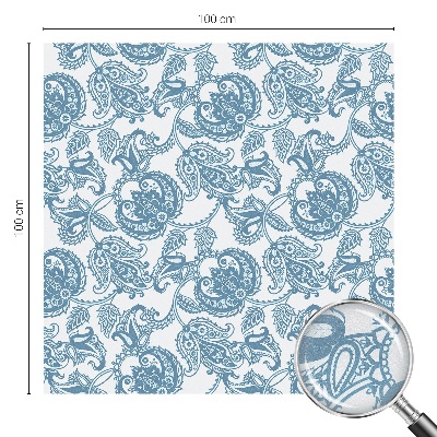 Naklejka na okno dająca prywatność Niebieskie ornamenty