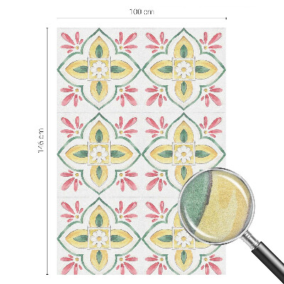 Folia dekoracyjna na okna Kwiatowy ornament