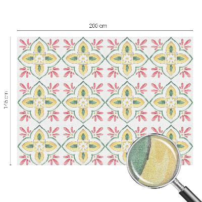 Folia dekoracyjna na okna Kwiatowy ornament