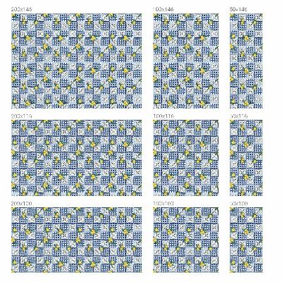 Mleczna naklejka na okno Cytrynowy wzór