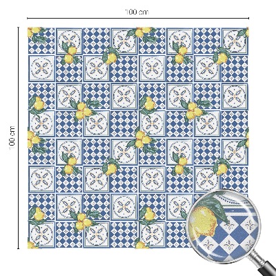 Mleczna naklejka na okno Cytrynowy wzór