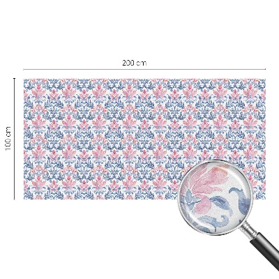 Naklejka na okno mleczna witraż Kwiatowa symetria