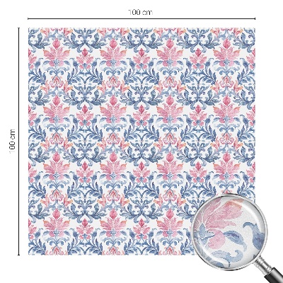 Naklejka na okno mleczna witraż Kwiatowa symetria