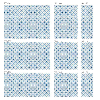 Naklejka na okno dająca prywatność Zdobienia kafelkowe