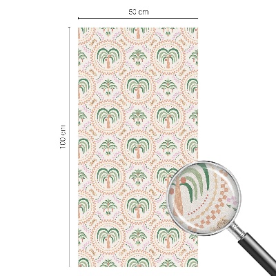 Naklejka na okno dająca prywatność Egzotyczne palmy