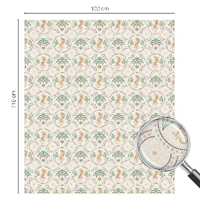 Folia okienna zapewniająca prywatność Leopard palmowy