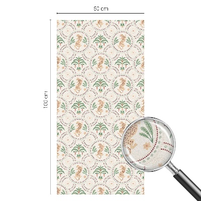 Folia okienna zapewniająca prywatność Leopard palmowy