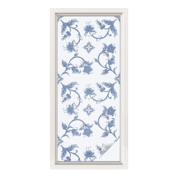 Folia okienna zapewniająca prywatność Kwiatowy ornament