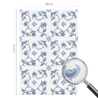 Folia okienna zapewniająca prywatność Kwiatowy ornament