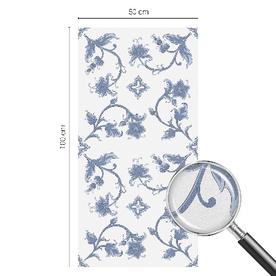 Folia okienna zapewniająca prywatność Kwiatowy ornament