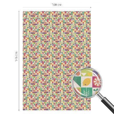 Mleczna naklejka na okno Kolorowa abstrakcja