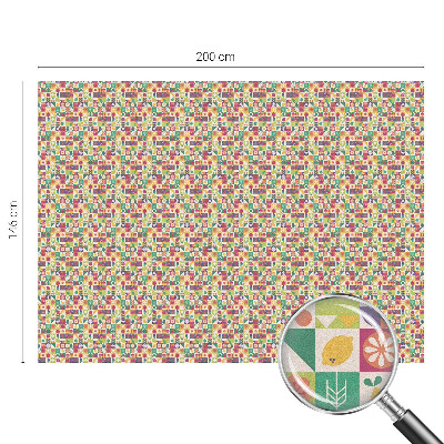 Mleczna naklejka na okno Kolorowa abstrakcja