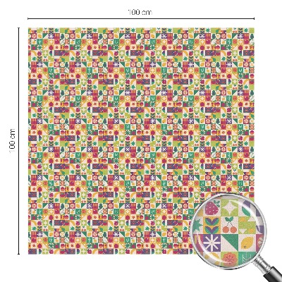 Mleczna naklejka na okno Kolorowa abstrakcja