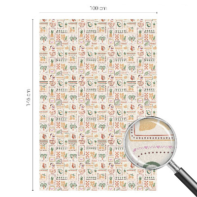 Naklejka na okno dająca prywatność Folklorystyczne wzory