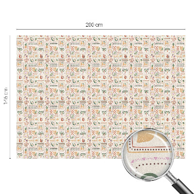 Naklejka na okno dająca prywatność Folklorystyczne wzory