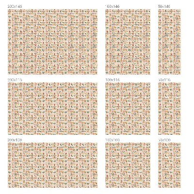 Naklejka na okno dająca prywatność Folklorystyczne wzory