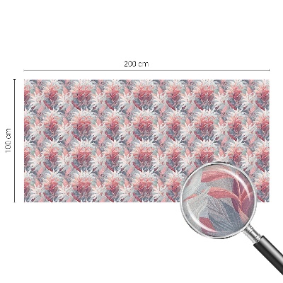 Naklejka na okno dająca prywatność Kwiatowe liście