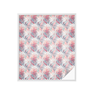 Naklejka na okno dająca prywatność Kwiatowe liście