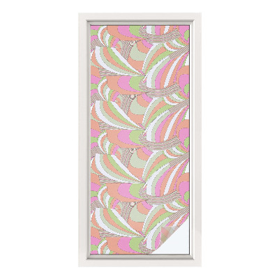 Folia okienna zapewniająca prywatność Kolorowy zygzak