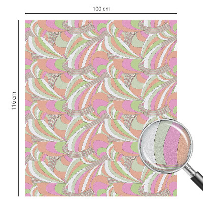 Folia okienna zapewniająca prywatność Kolorowy zygzak