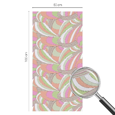 Folia okienna zapewniająca prywatność Kolorowy zygzak