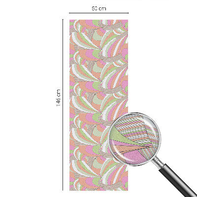 Folia okienna zapewniająca prywatność Kolorowy zygzak