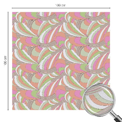 Folia okienna zapewniająca prywatność Kolorowy zygzak