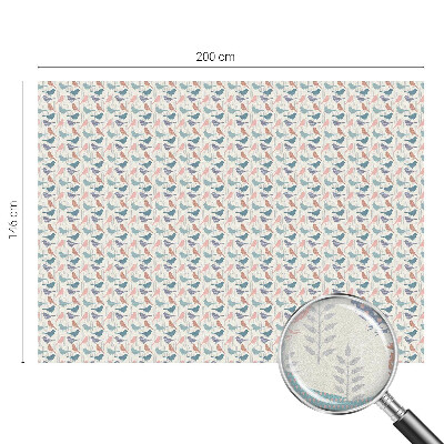 Naklejka na okno mleczna witraż Ptaki pastelowe