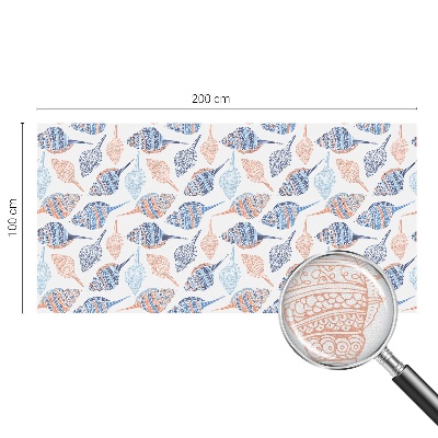 Mleczna naklejka na okno Morskie muszle