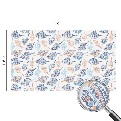 Mleczna naklejka na okno Morskie muszle