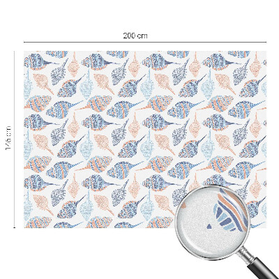 Mleczna naklejka na okno Morskie muszle