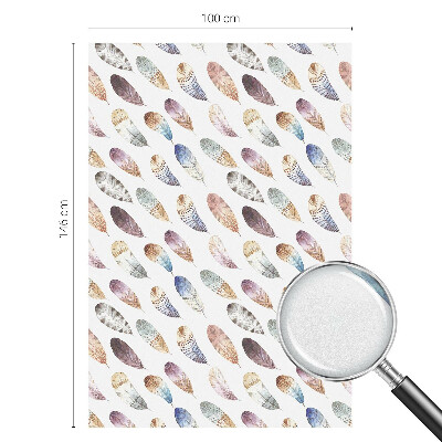 Folia okienna zapewniająca prywatność Pióra boho