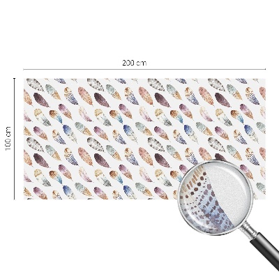 Folia okienna zapewniająca prywatność Pióra boho