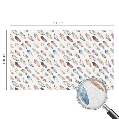 Folia okienna zapewniająca prywatność Pióra boho