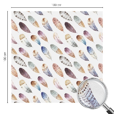 Folia okienna zapewniająca prywatność Pióra boho