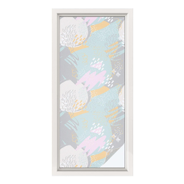 Folia dekoracyjna na okna Abstrakcyjna harmonia