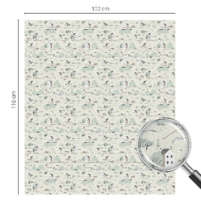 Naklejka na okno dająca prywatność Sielankowa wieś