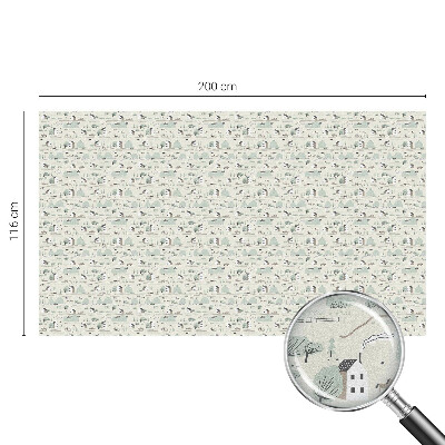 Naklejka na okno dająca prywatność Sielankowa wieś