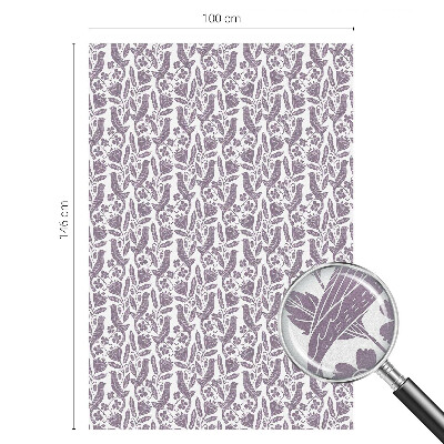 Mleczna naklejka na okno Ludowe motywy