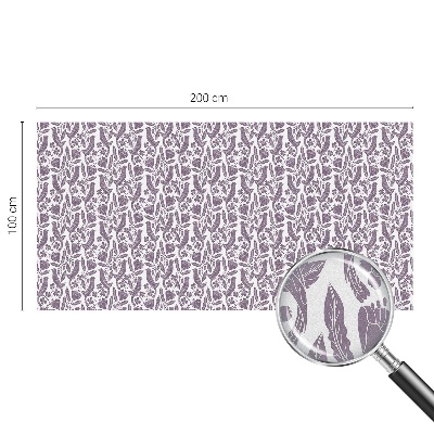 Mleczna naklejka na okno Ludowe motywy