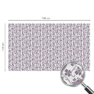 Mleczna naklejka na okno Ludowe motywy