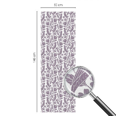 Mleczna naklejka na okno Ludowe motywy