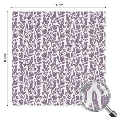 Mleczna naklejka na okno Ludowe motywy