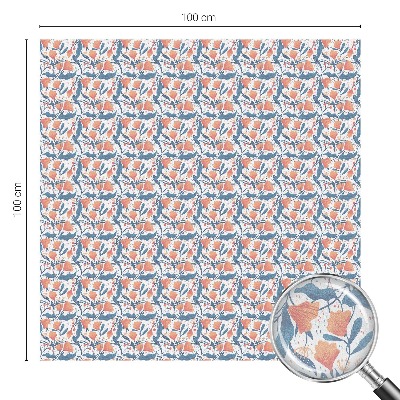 Naklejka na okno mleczna witraż Kwiatowa feeria
