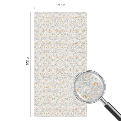 Folia okienna zapewniająca prywatność Kwiatowa symetria