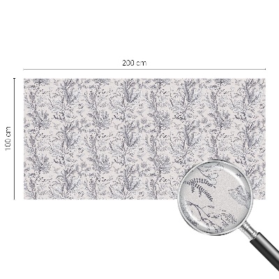 Naklejka na okno dająca prywatność Liście i motyle